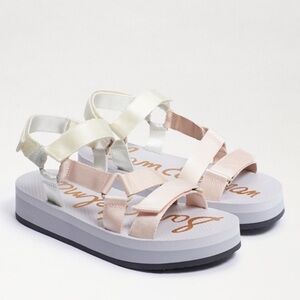 Sam Edelman Mariace Strappy Sandal Platform in Pastel Multi